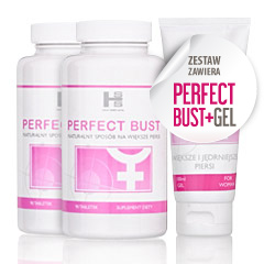 Zestaw 2op. Perfect Bust - 180 tab + 100ml Gel GRATIS!