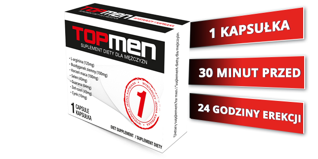 TopMen 5 kapsułek (4+1 gratis) - mocna erekcja w 1 kapsułce!